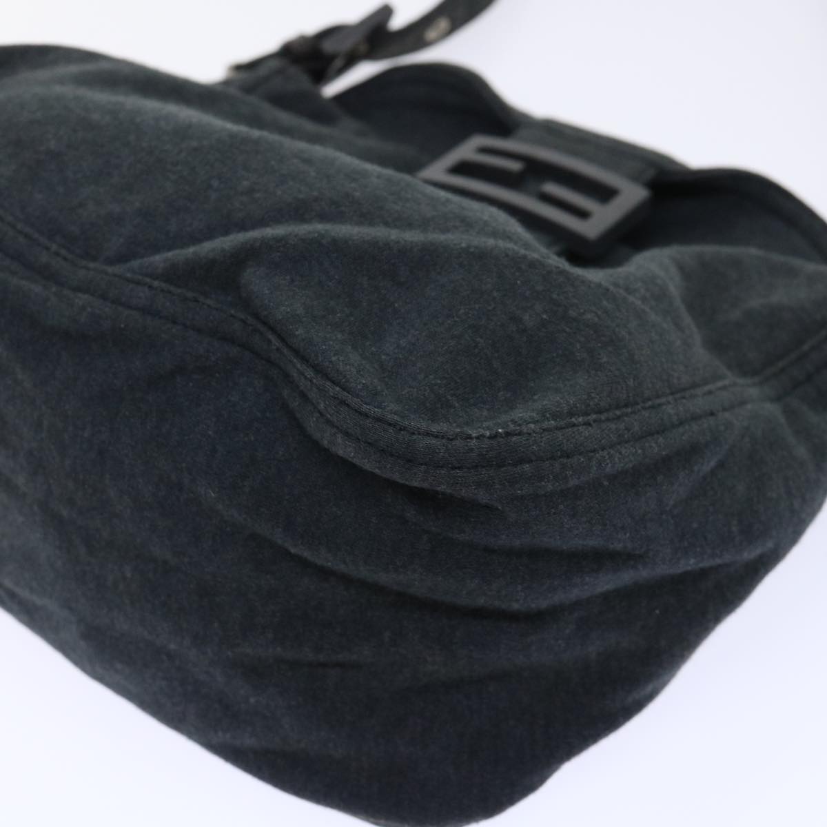 Fendi Grey Rounded Baguette