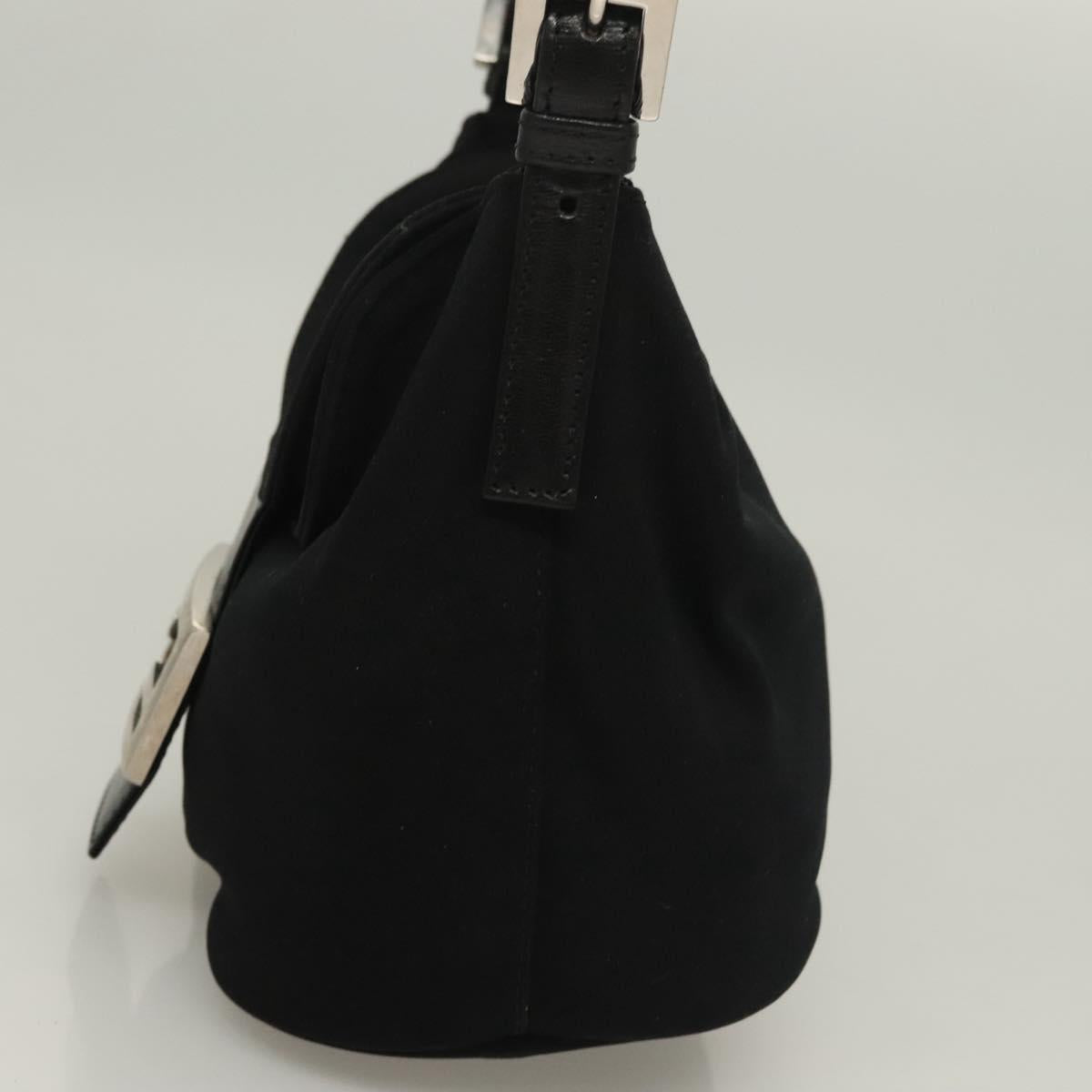 Fendi Black Rounded Baguette