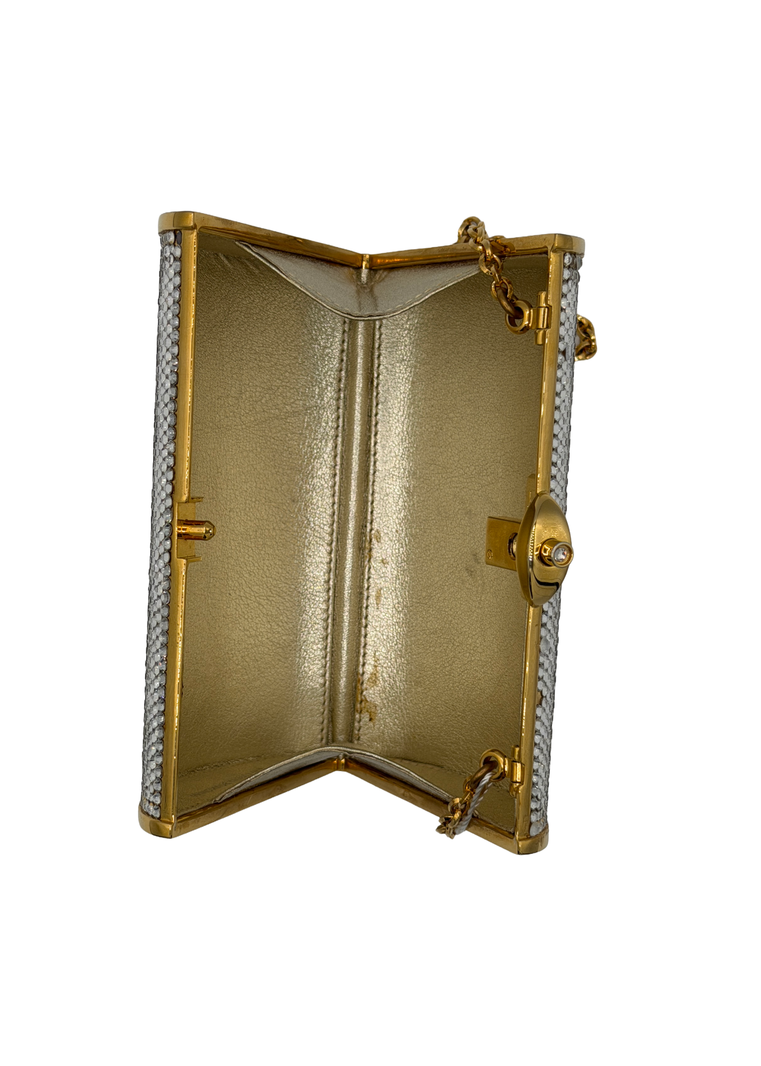 Judith Lieber Gold and Silver Mini Evening Shoulder Bag