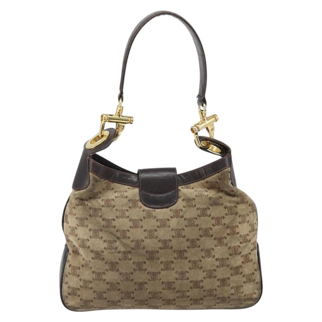 Celine Brown Suede Shoulder Bag