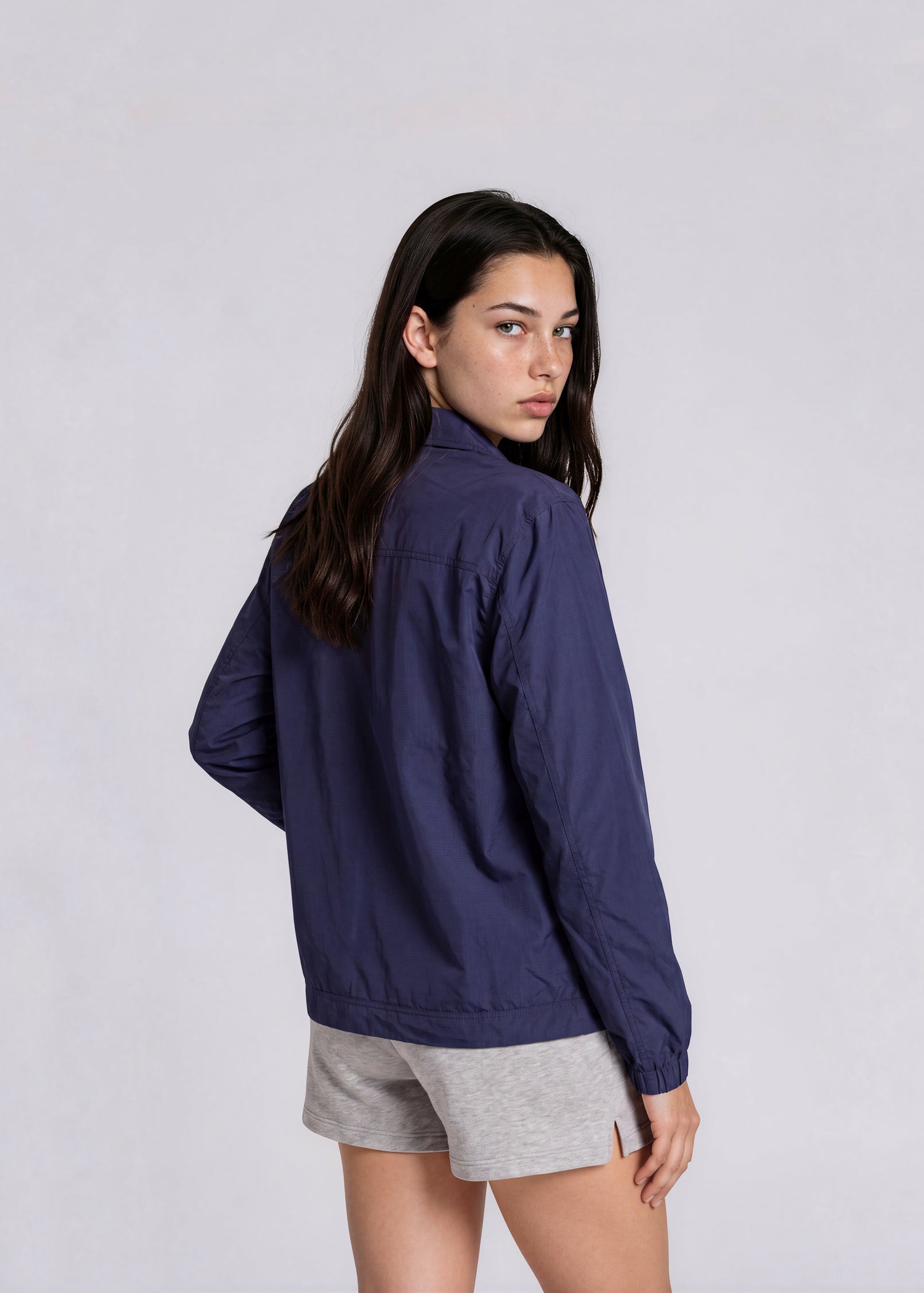 YSL Royal Blue Classic Collared Bomber
