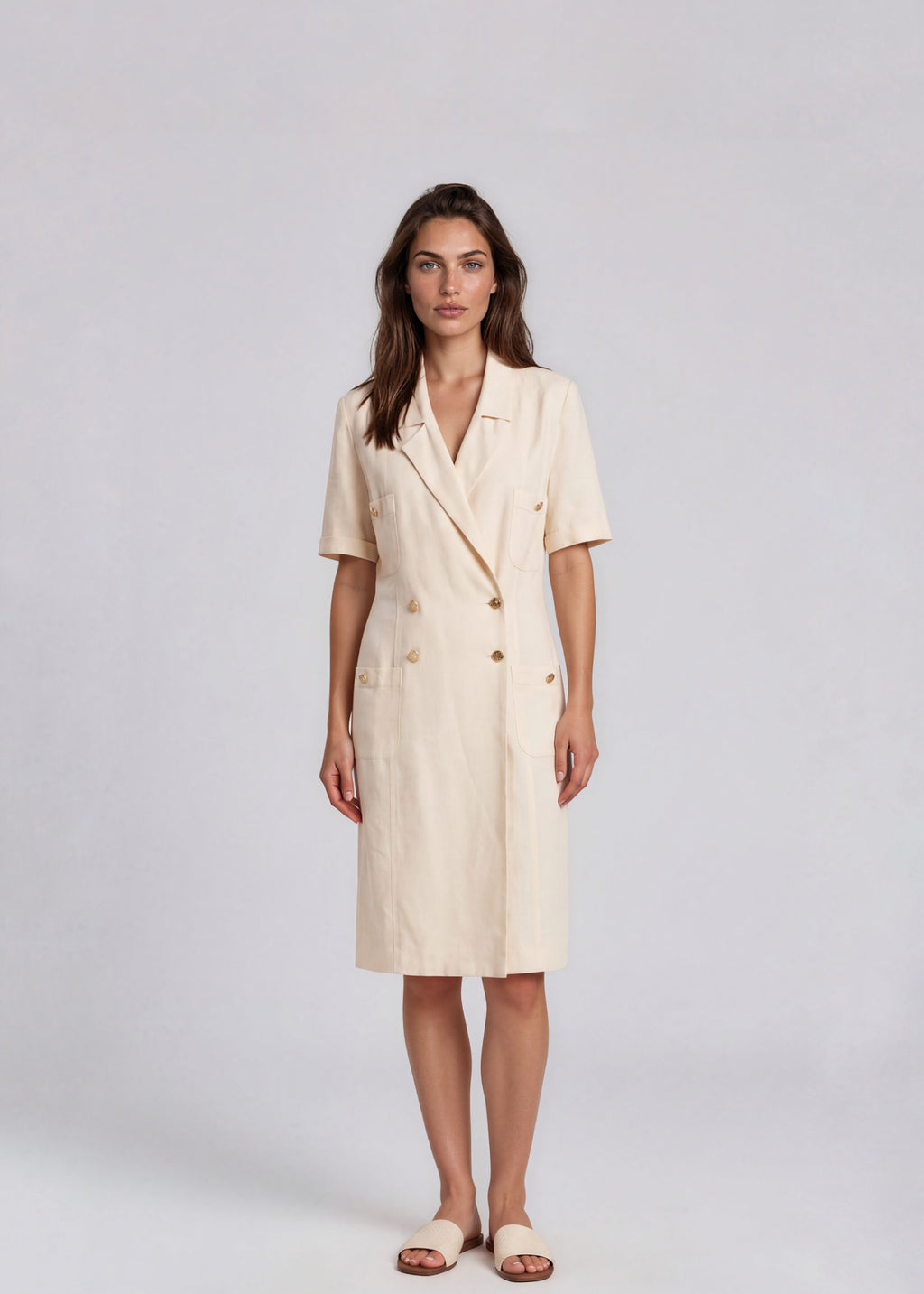 Chanel Cream Blazer Dress