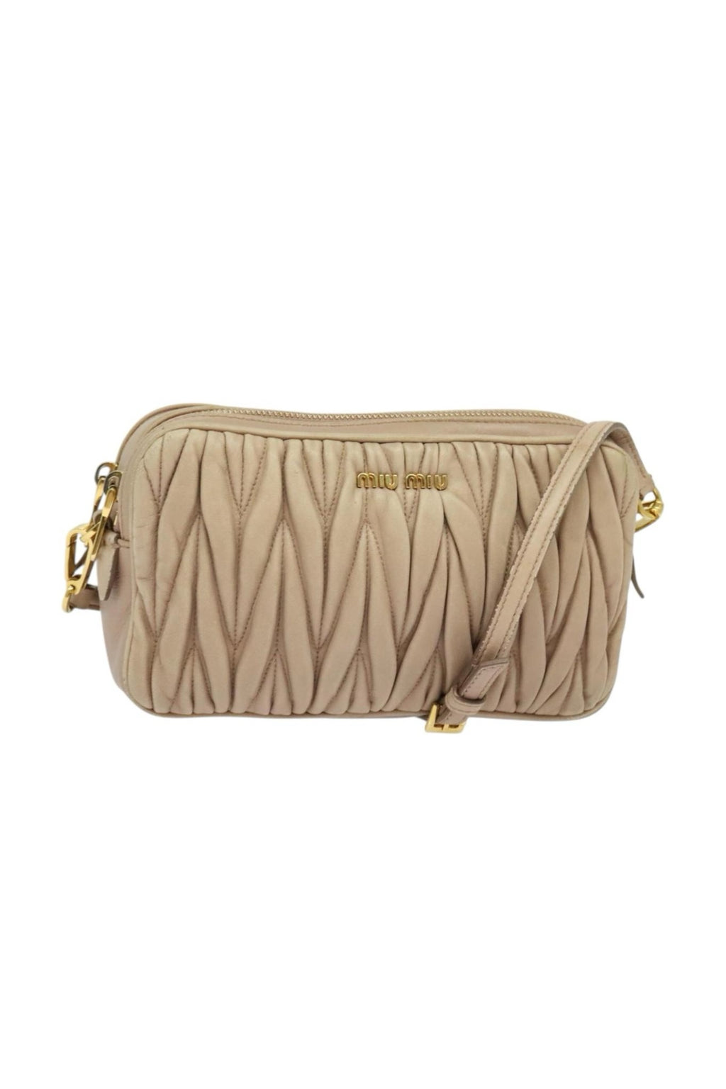 Miu Miu Nude Shoulder Bag