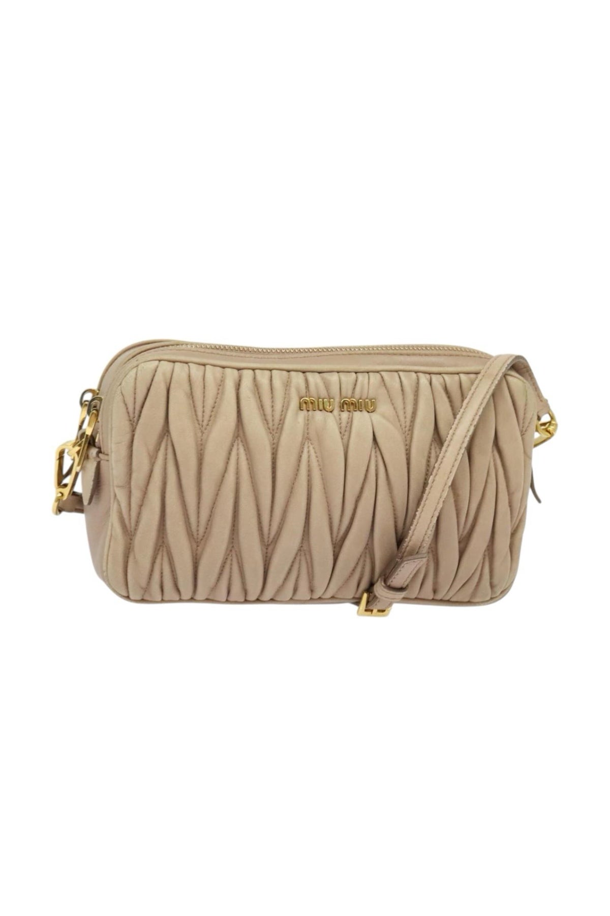 Miu Miu Nude Shoulder Bag