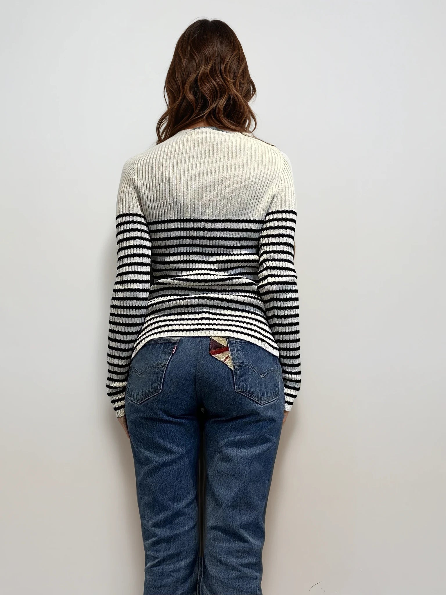 Dior Black and White Knit Sweater
