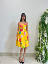 Load image into Gallery viewer, Oscar De La Renta Printed Yellow Dress
