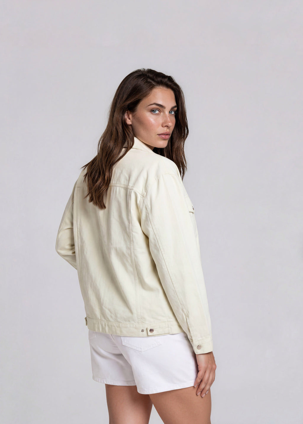 YSL Pale Green Collared Bomber