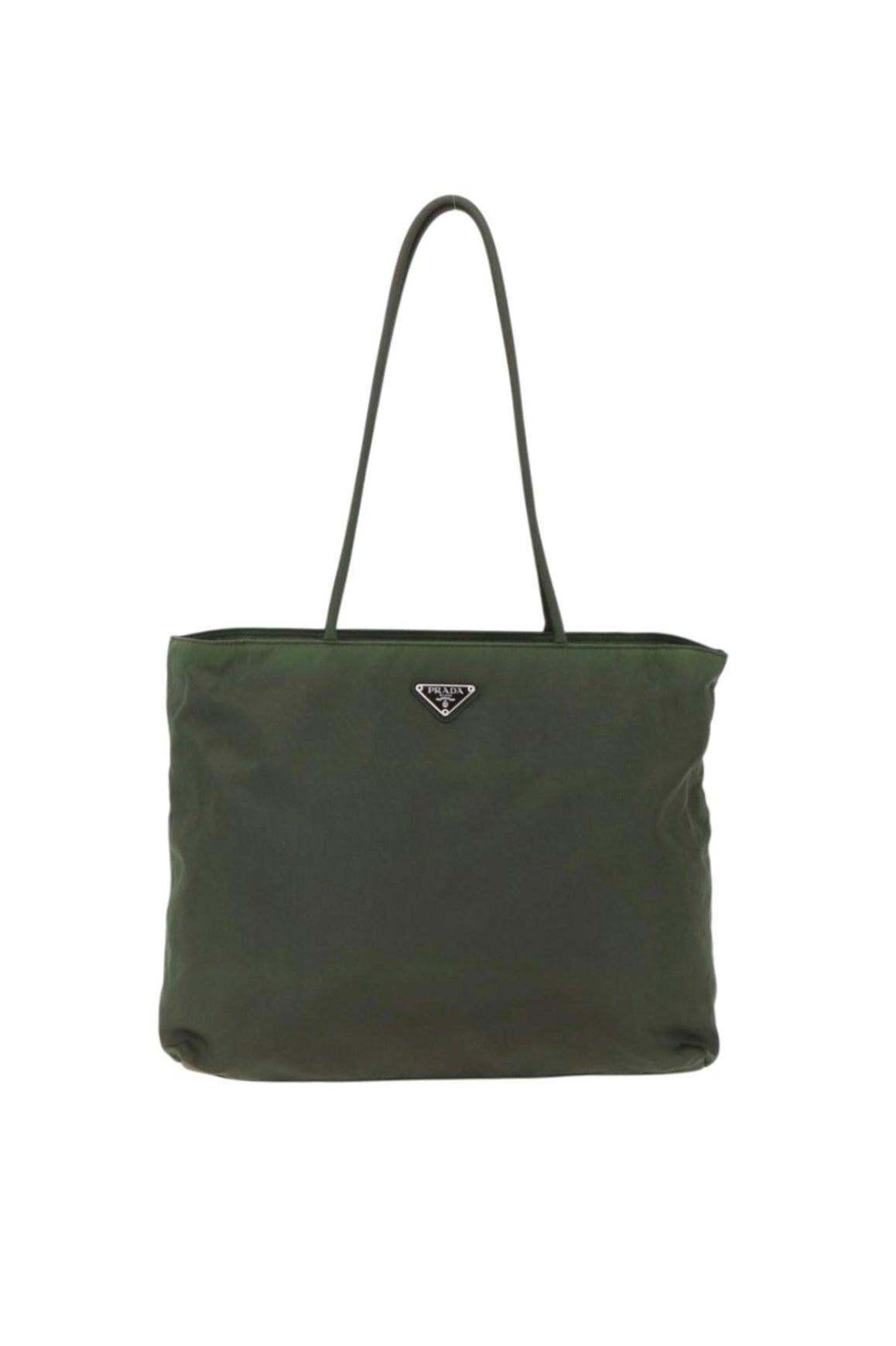 Prada Green Nylon Tote
