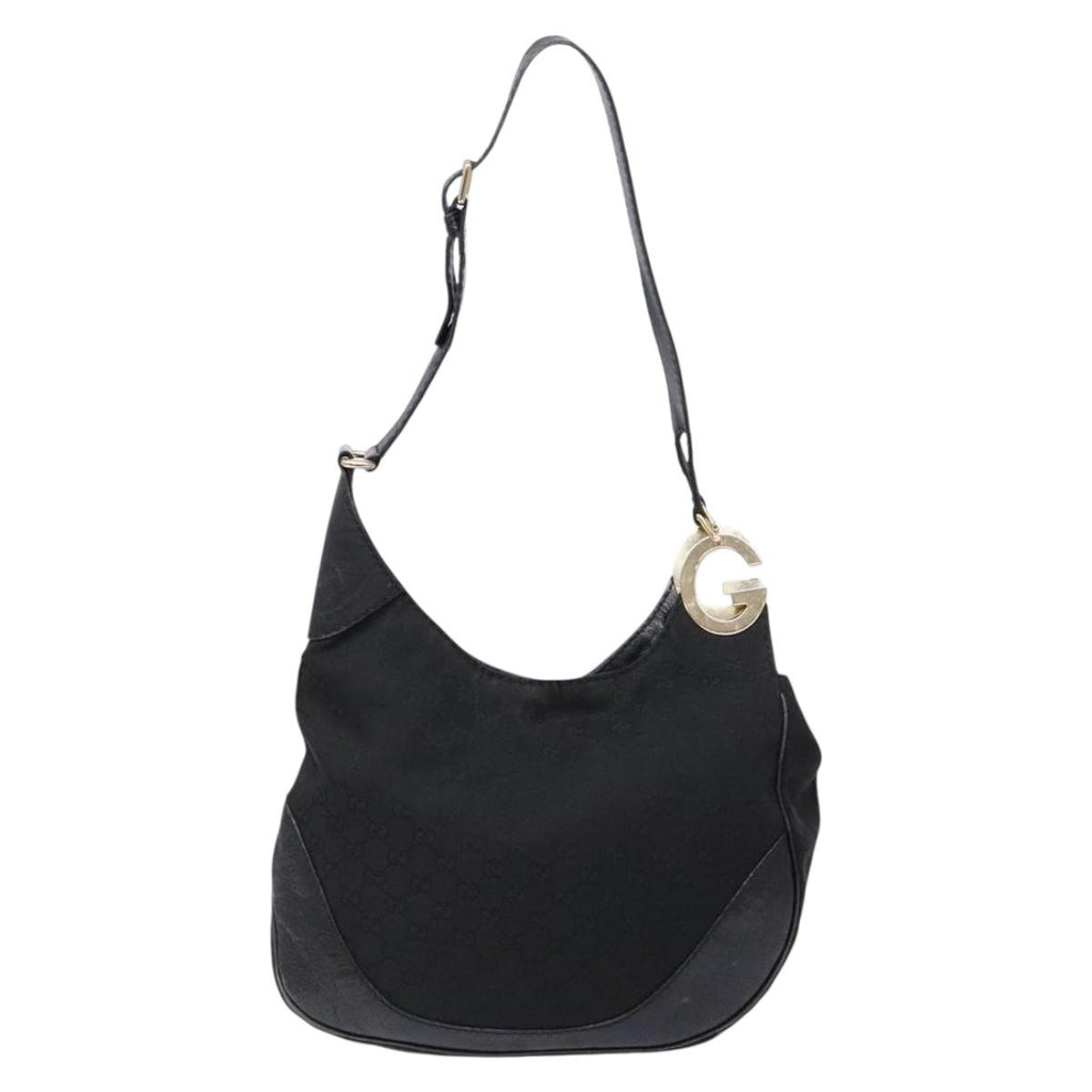 Gucci Black “G” Monogram Shoulder Bag