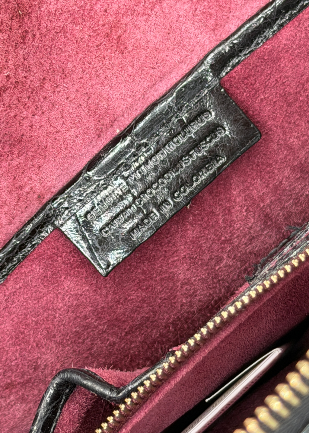 Nancy Gonzalez Croc Embossed Handbag