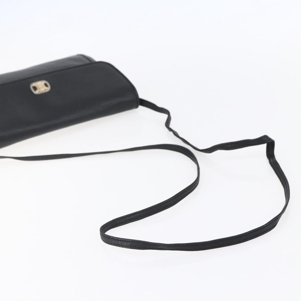 Celine Black Leather Crossbody