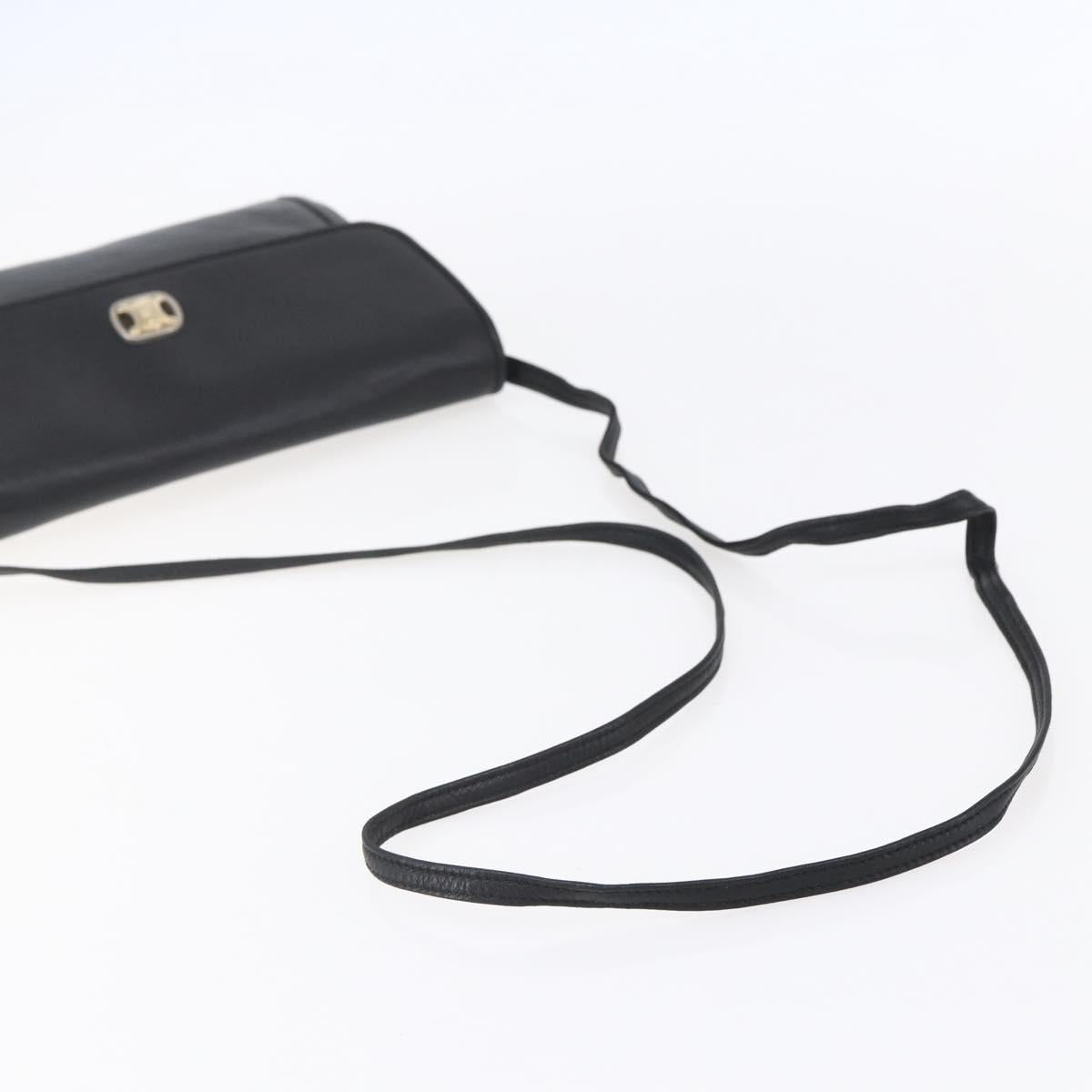 Celine Black Leather Crossbody