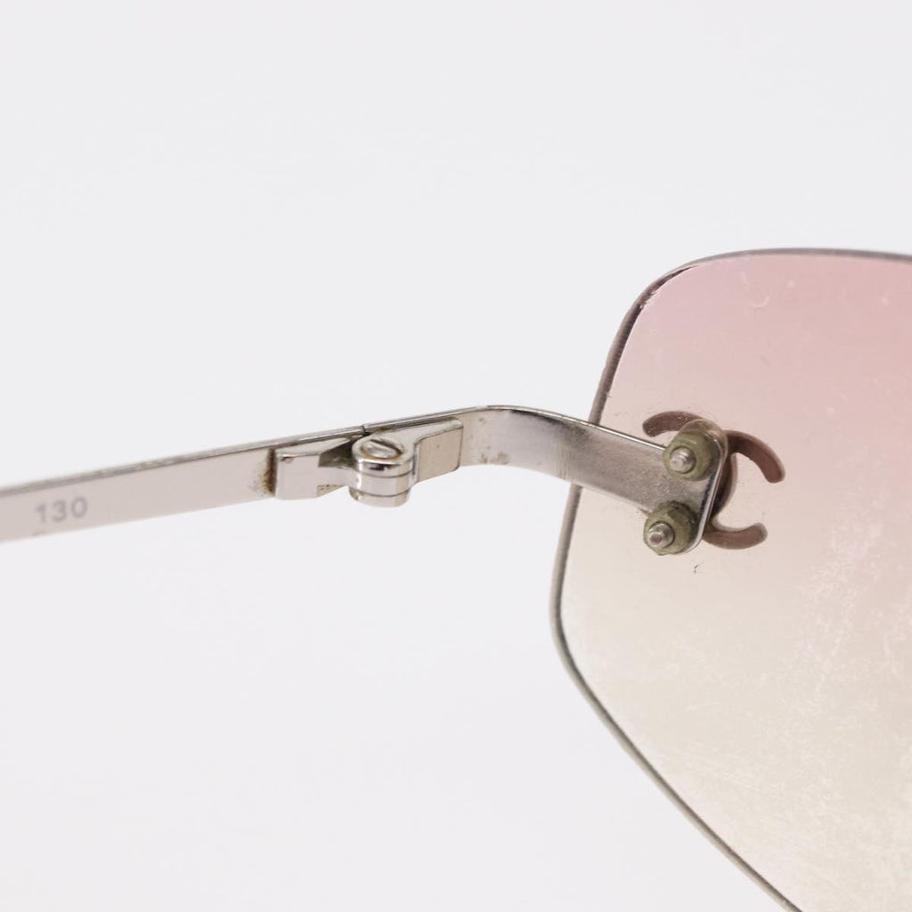 Chanel Pink Rimless Sunglasses