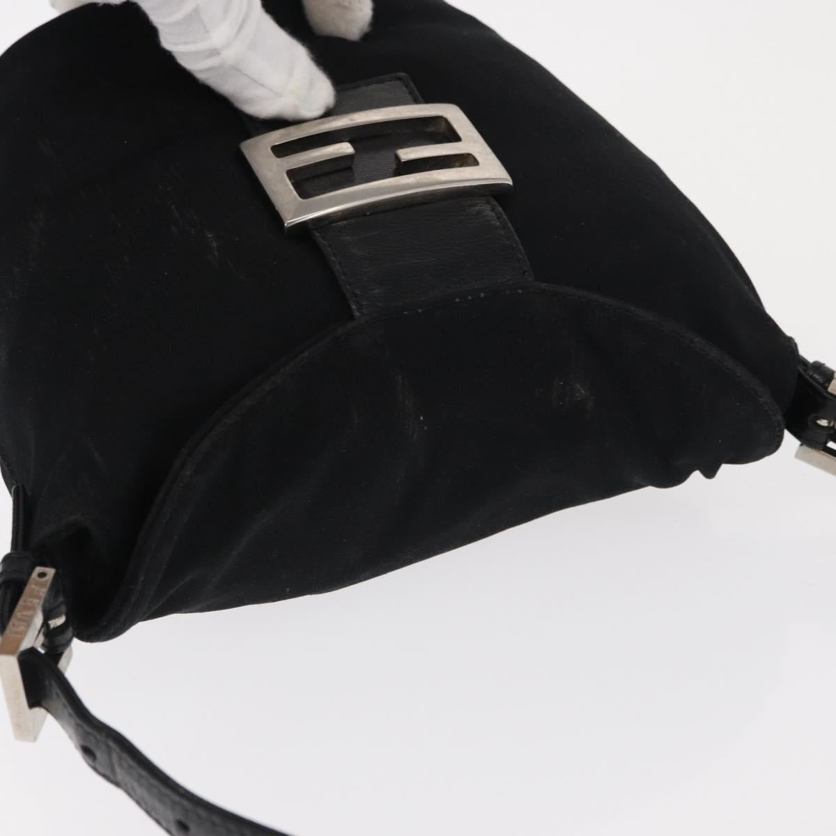 Fendi Black Rounded Baguette