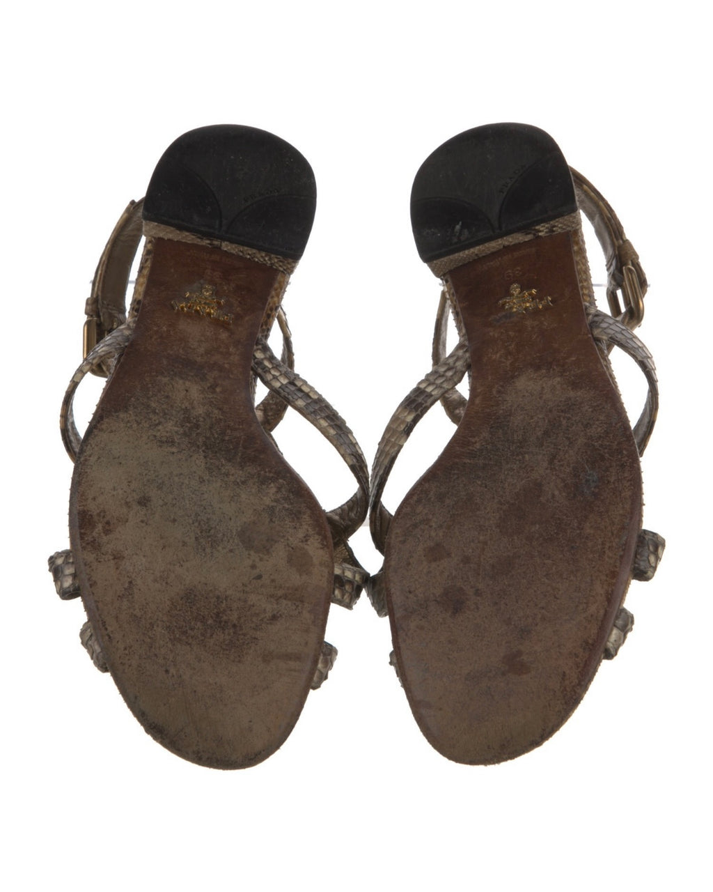 Prada Snakeskin Sandals