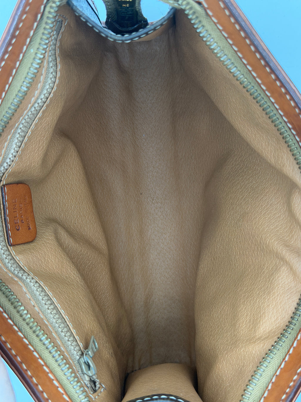 Celine Monogram Leather Clutch