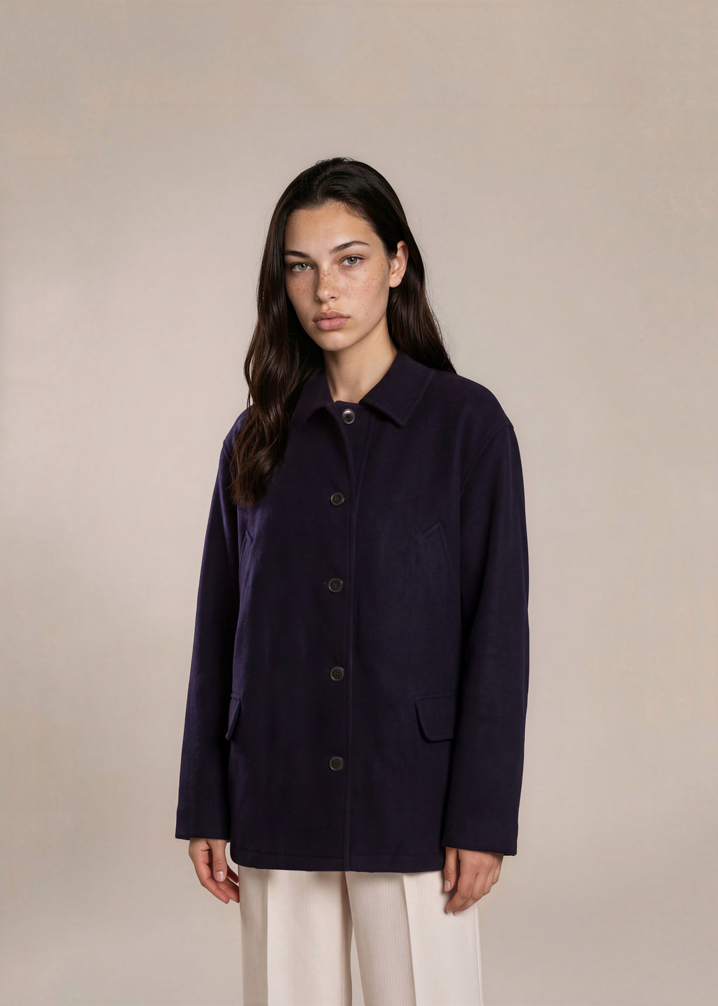 Ralph Lauren Navy Wool Coat