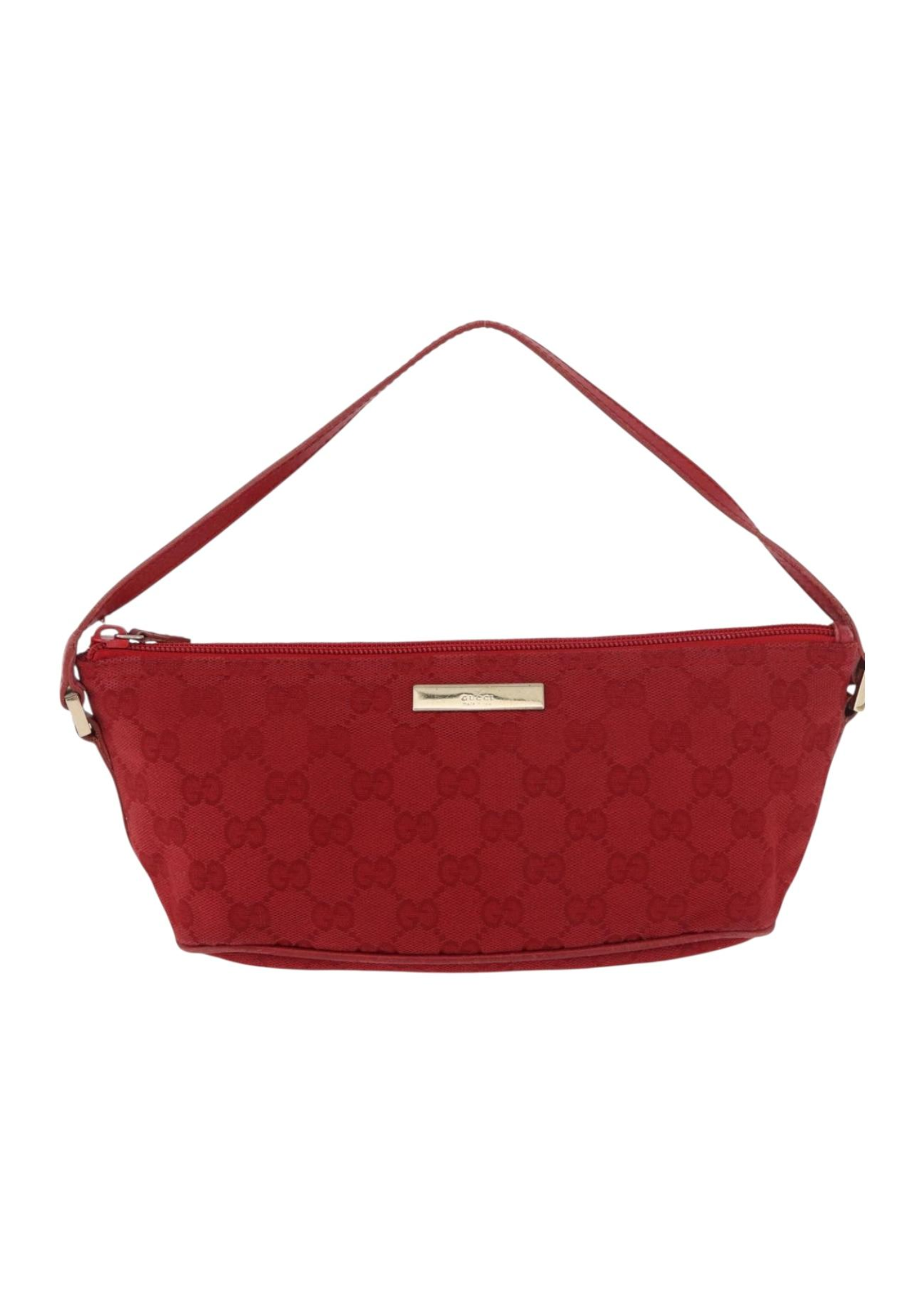 Gucci Red Monogram Boat Pochette