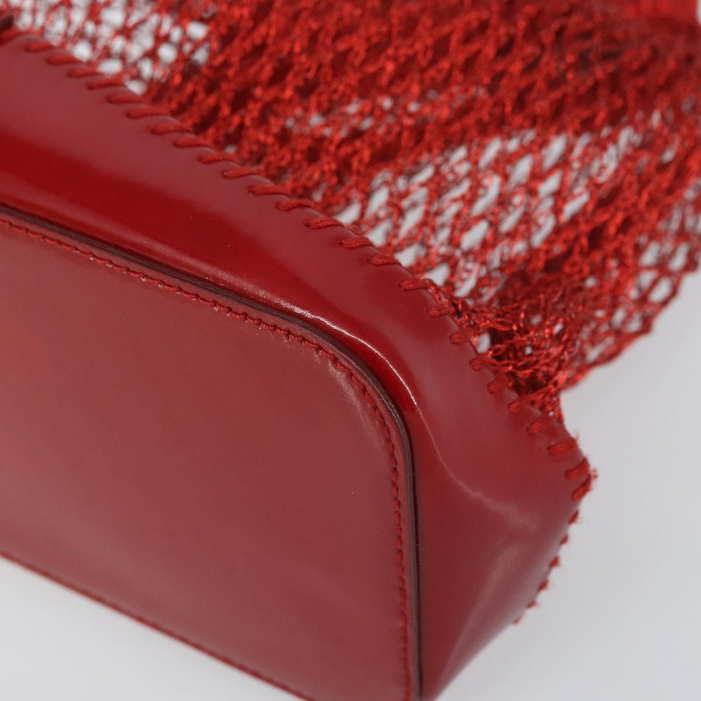 Prada Red Mesh Mini Handbag