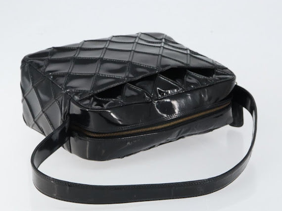 Chanel Black Patent Shoulder Bag