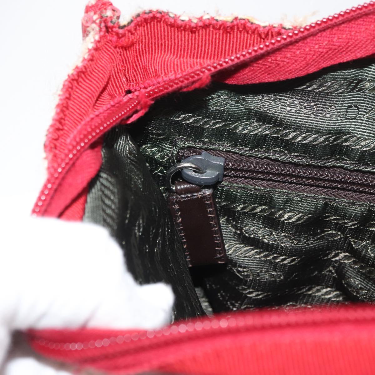 Prada Red Tweed Handbag