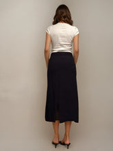 Load image into Gallery viewer, Tods Navy Mid Length Skirt
