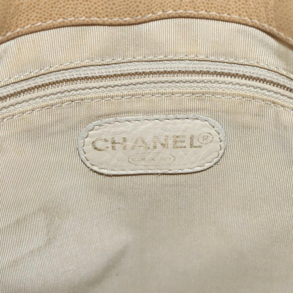 Chanel Tan Leather and Tortoise Tote