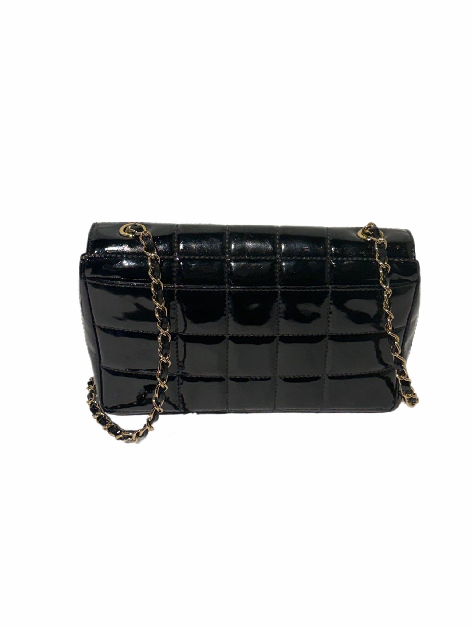 Chanel Black Patent Flap Bag