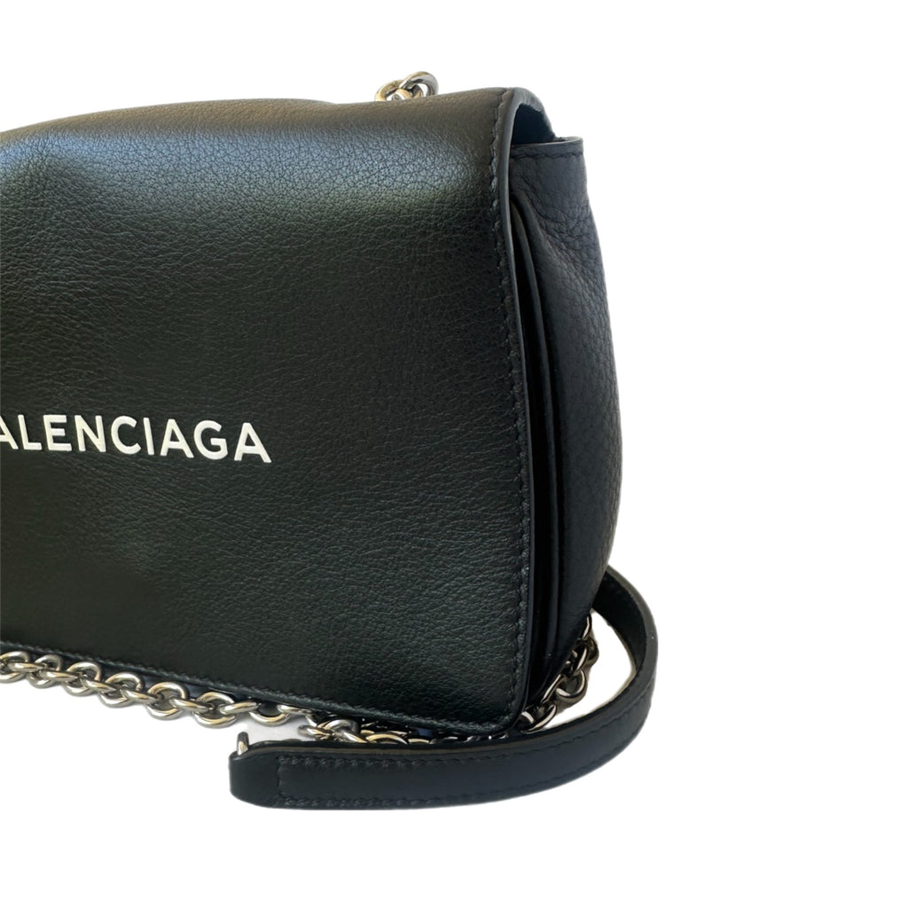 Balenciaga Black Spellout Crossbody