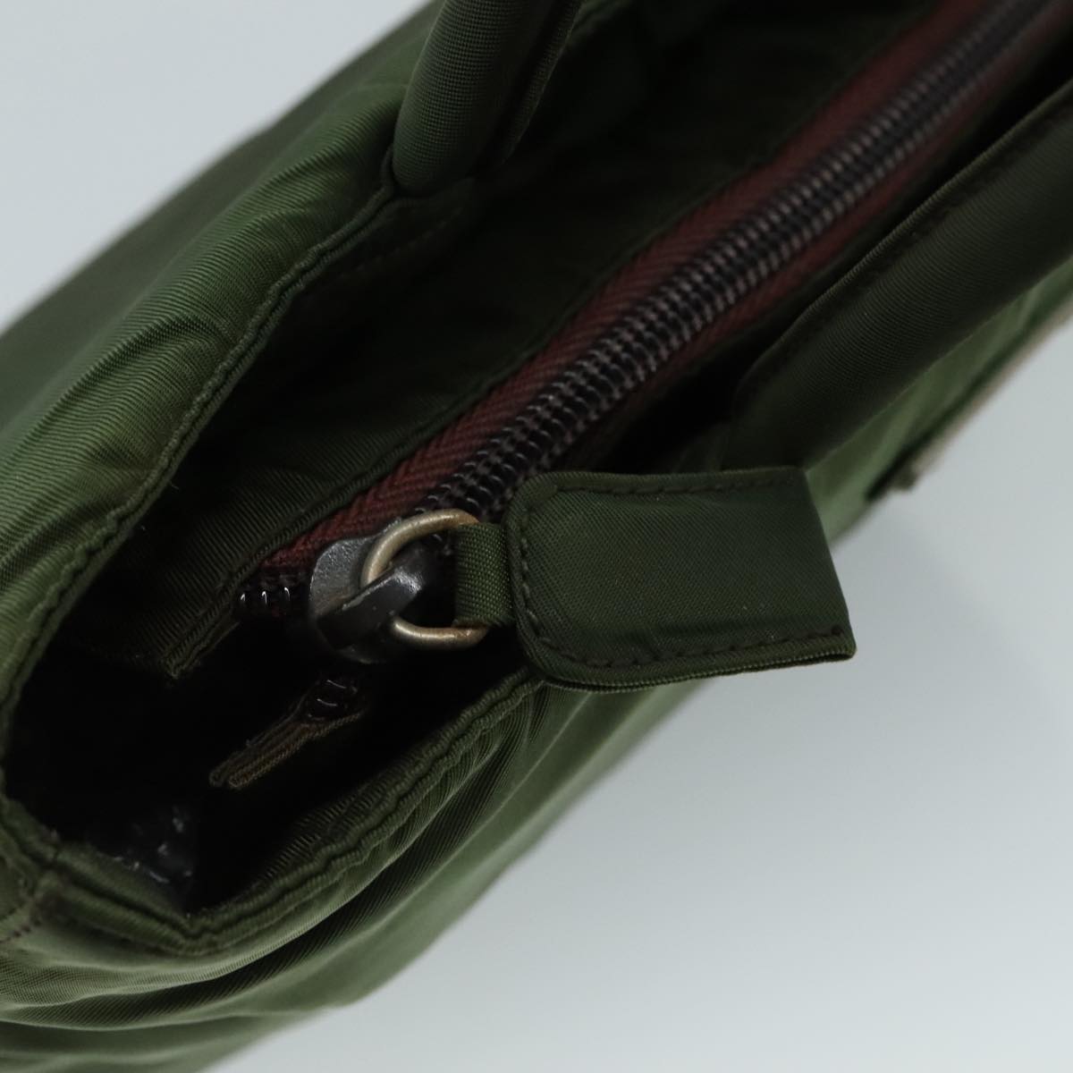 Prada Green Nylon Handbag
