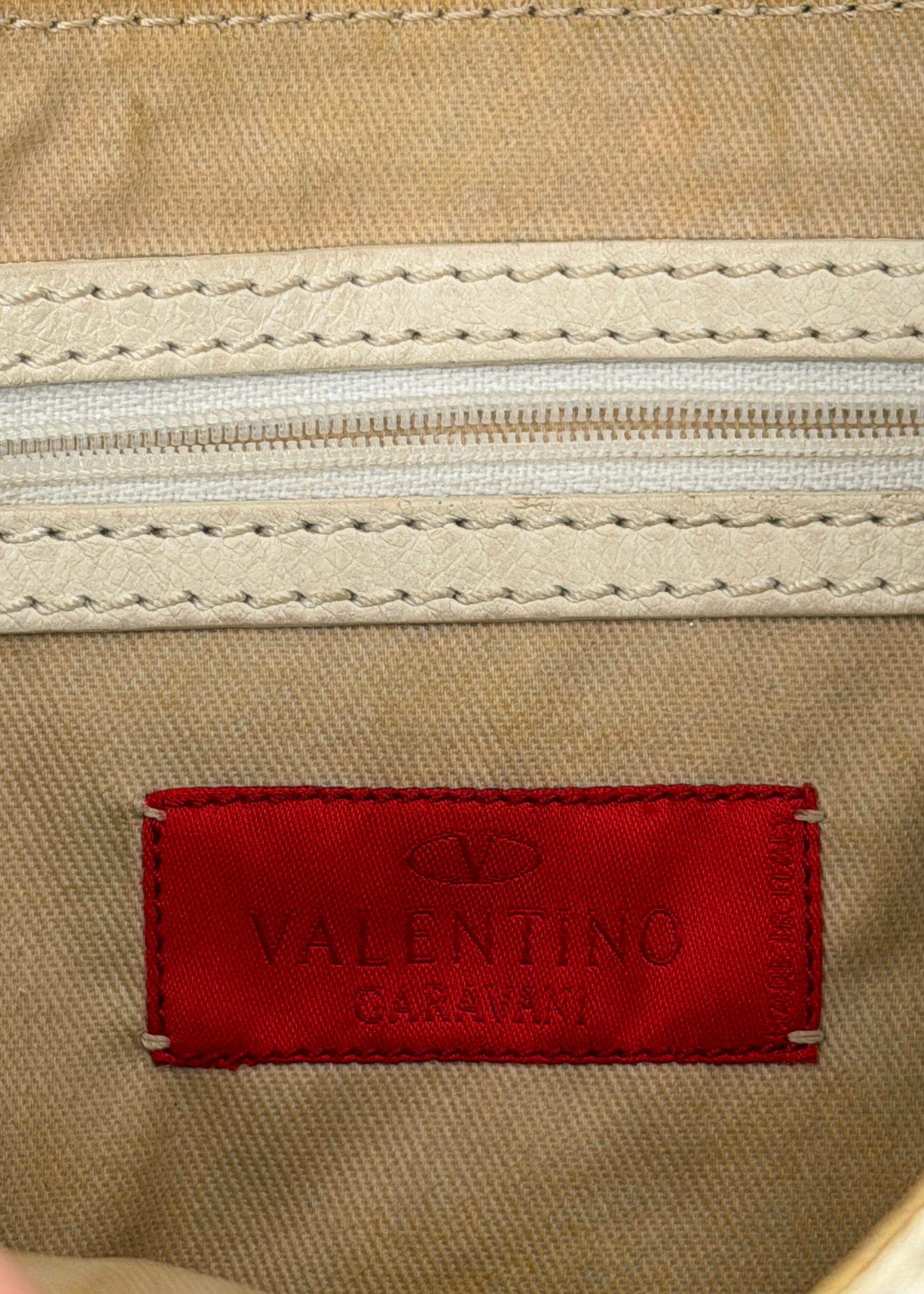 Valentino White Leather Shoulder Bag