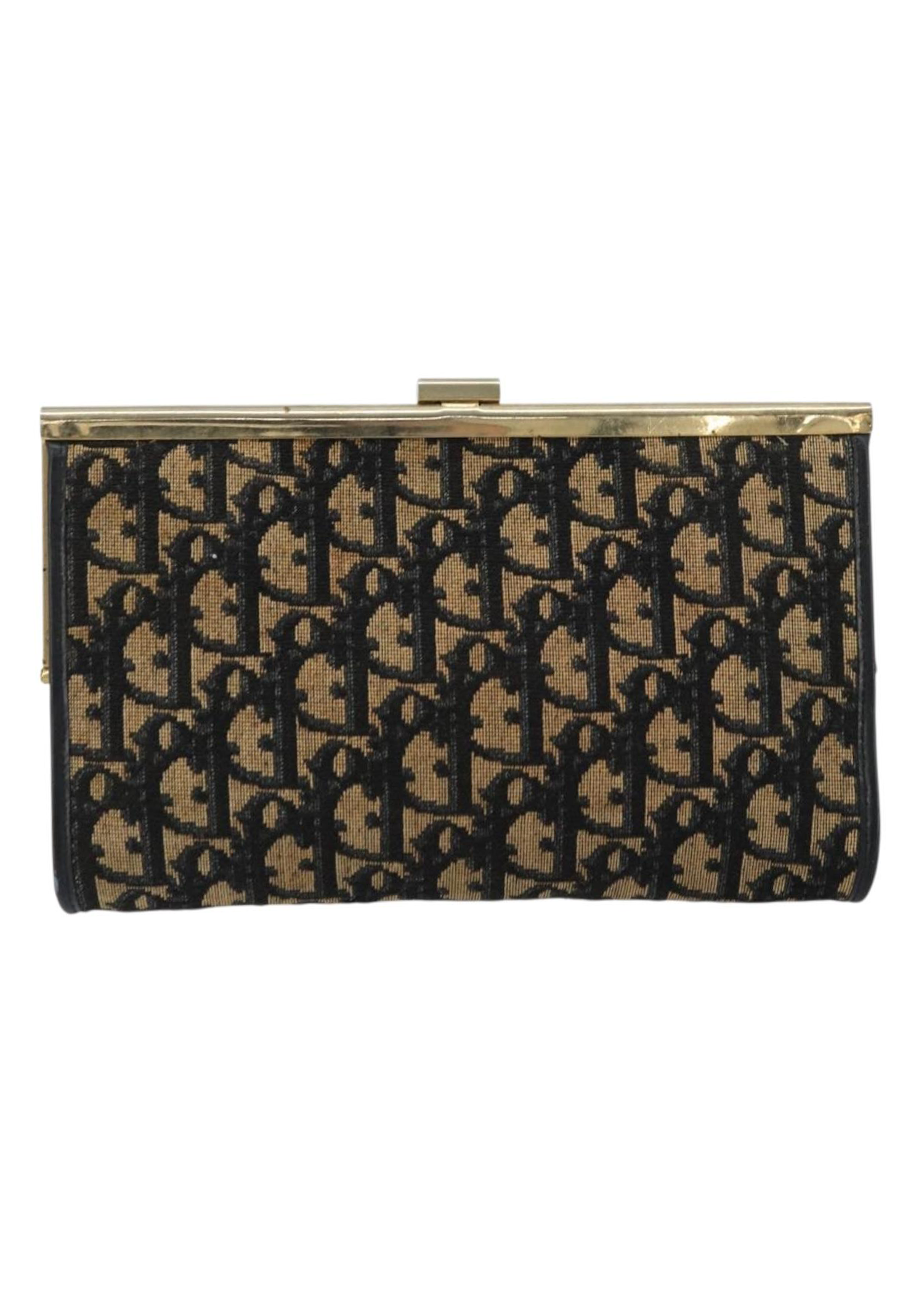 Dior Navy Trotter Snap Clutch