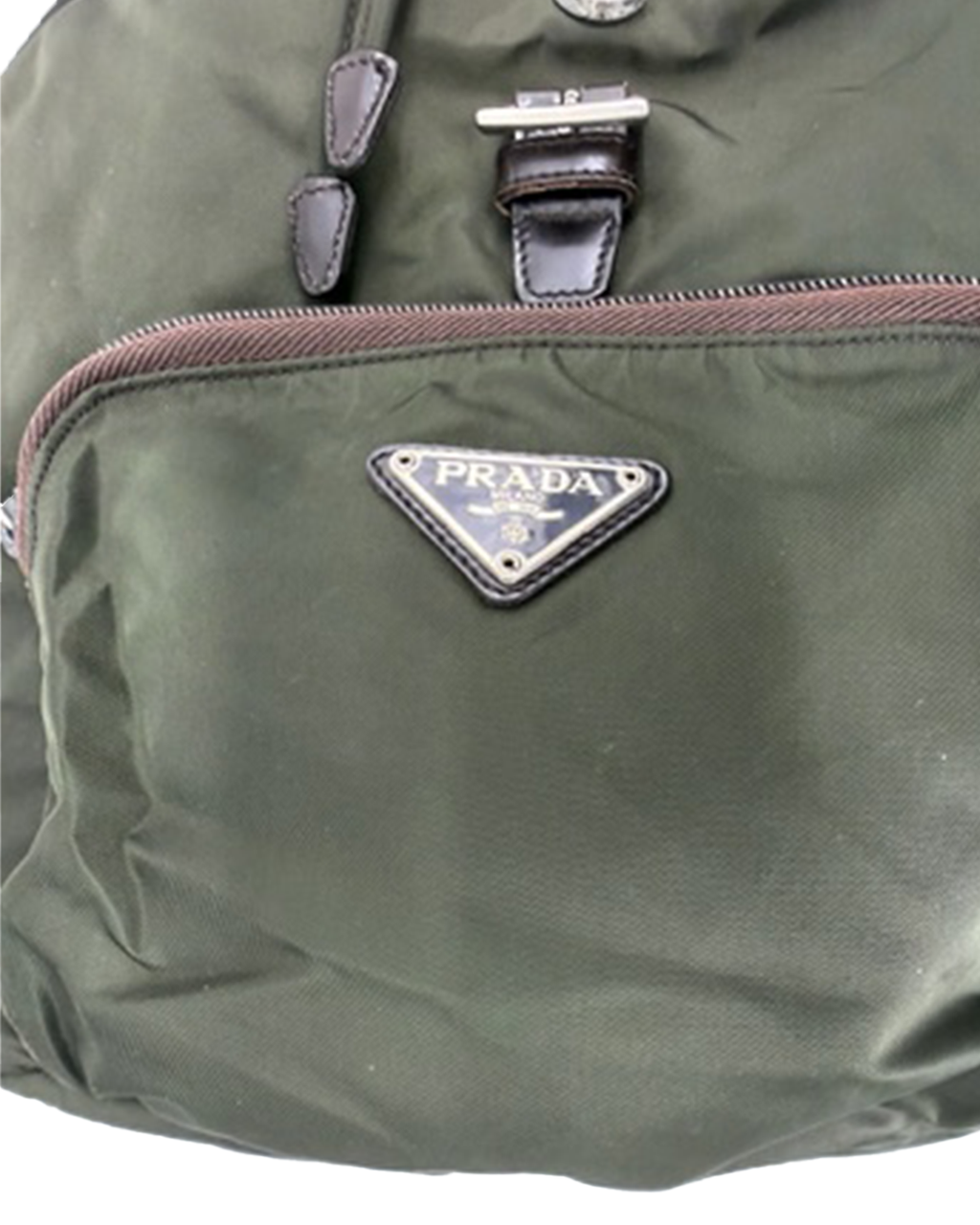 Prada Nylon Green Backpack