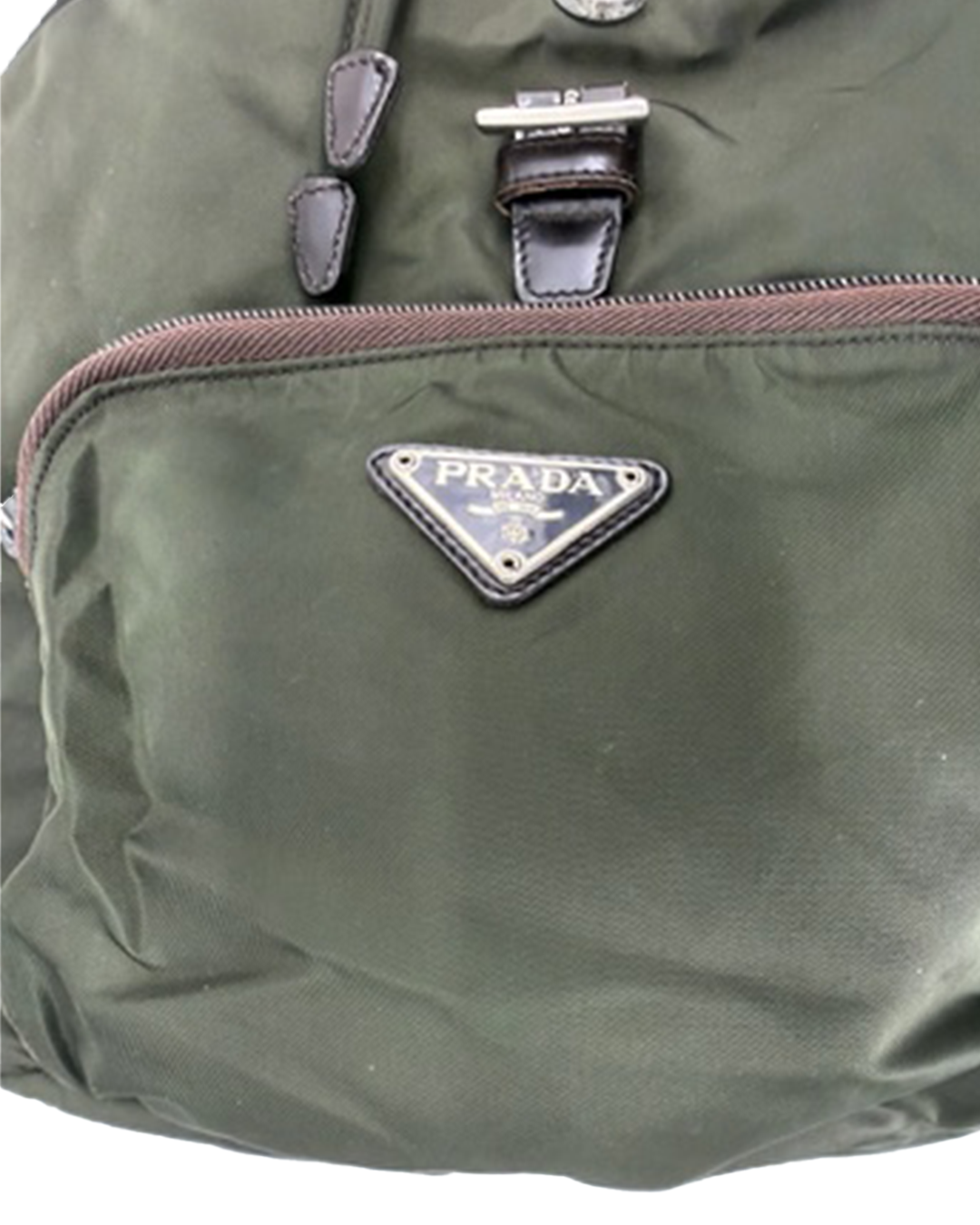 Prada Nylon Green Backpack