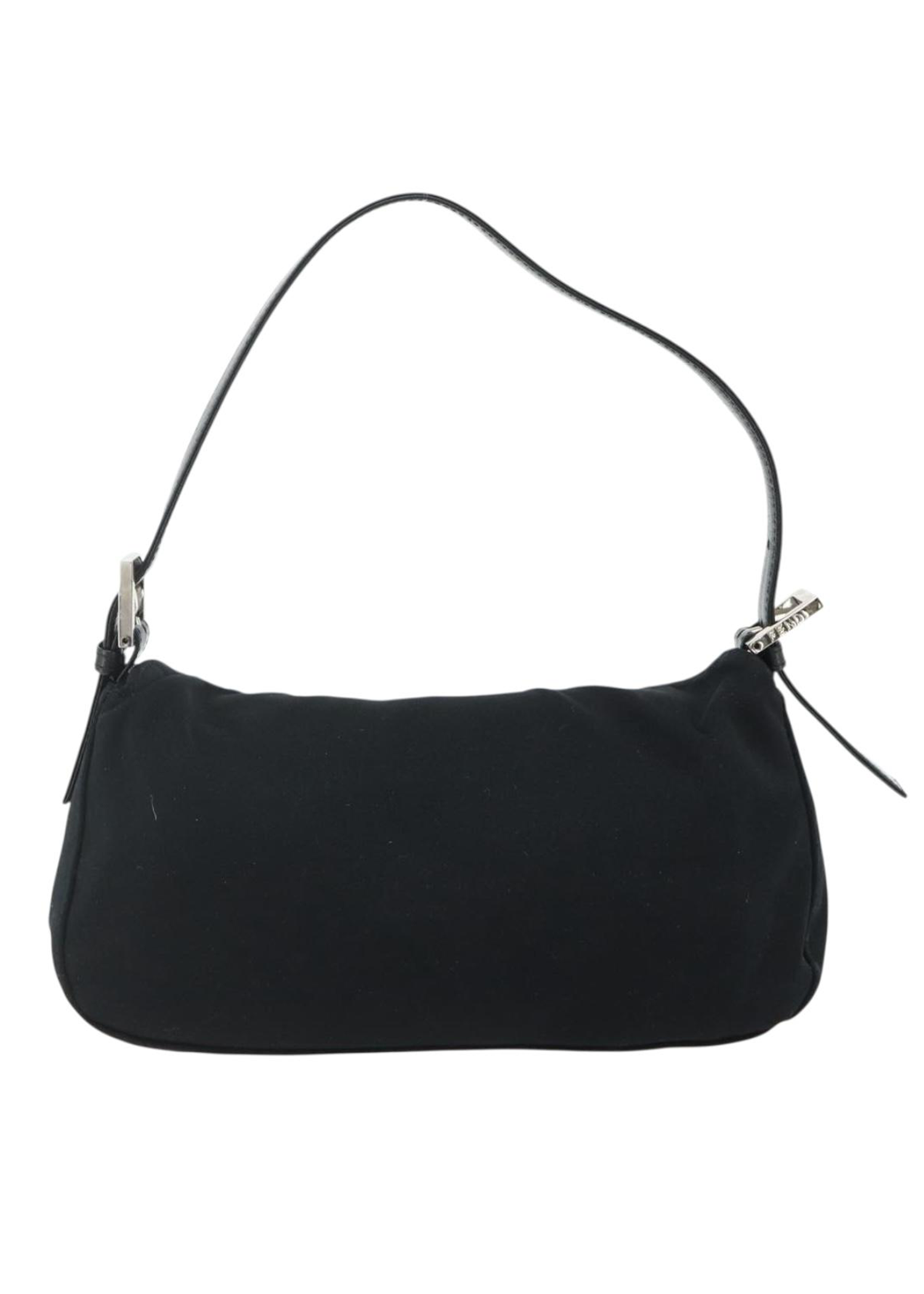 Fendi Black Rounded Baguette