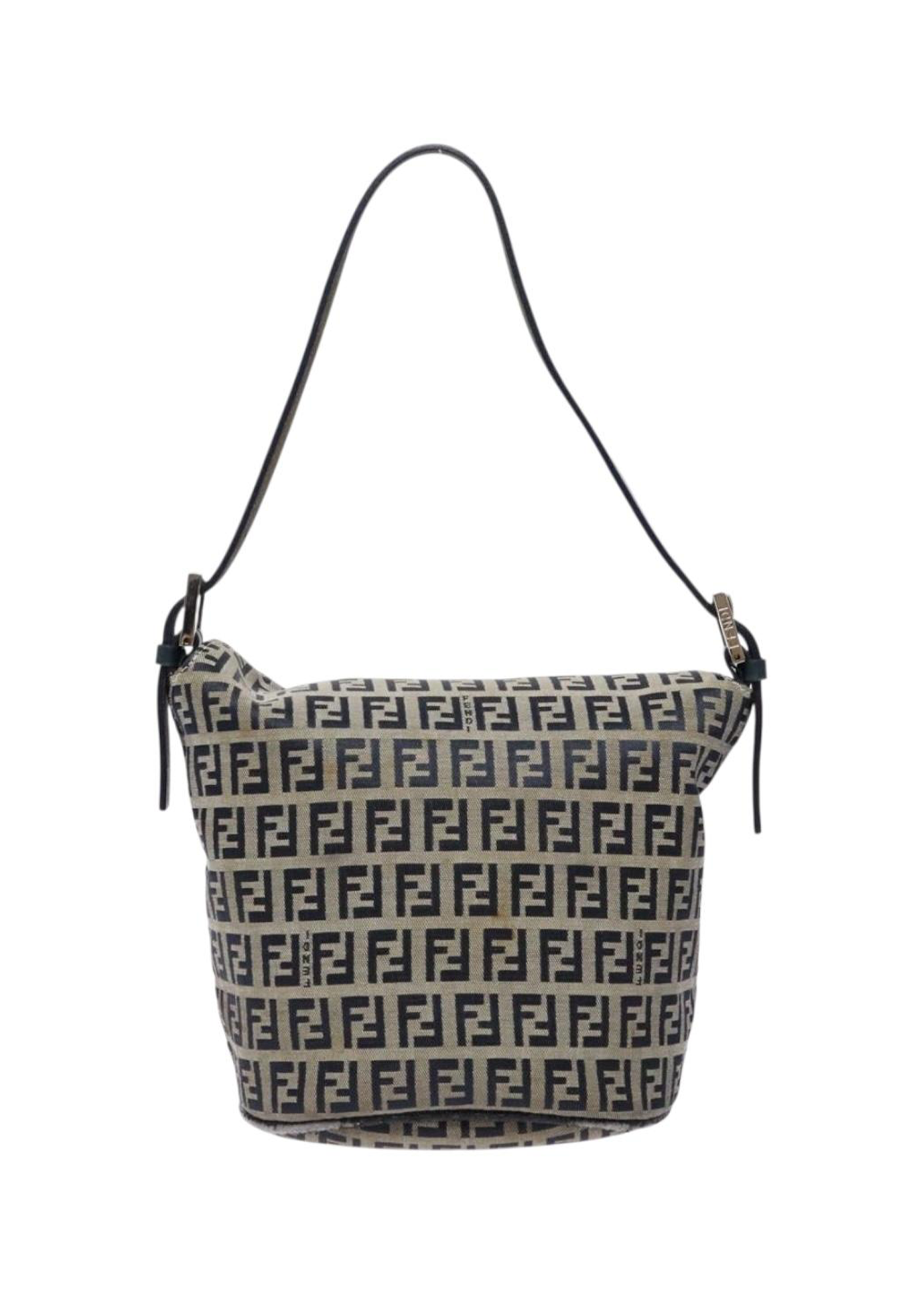 Fendi Navy Zucchino Mini Baguette