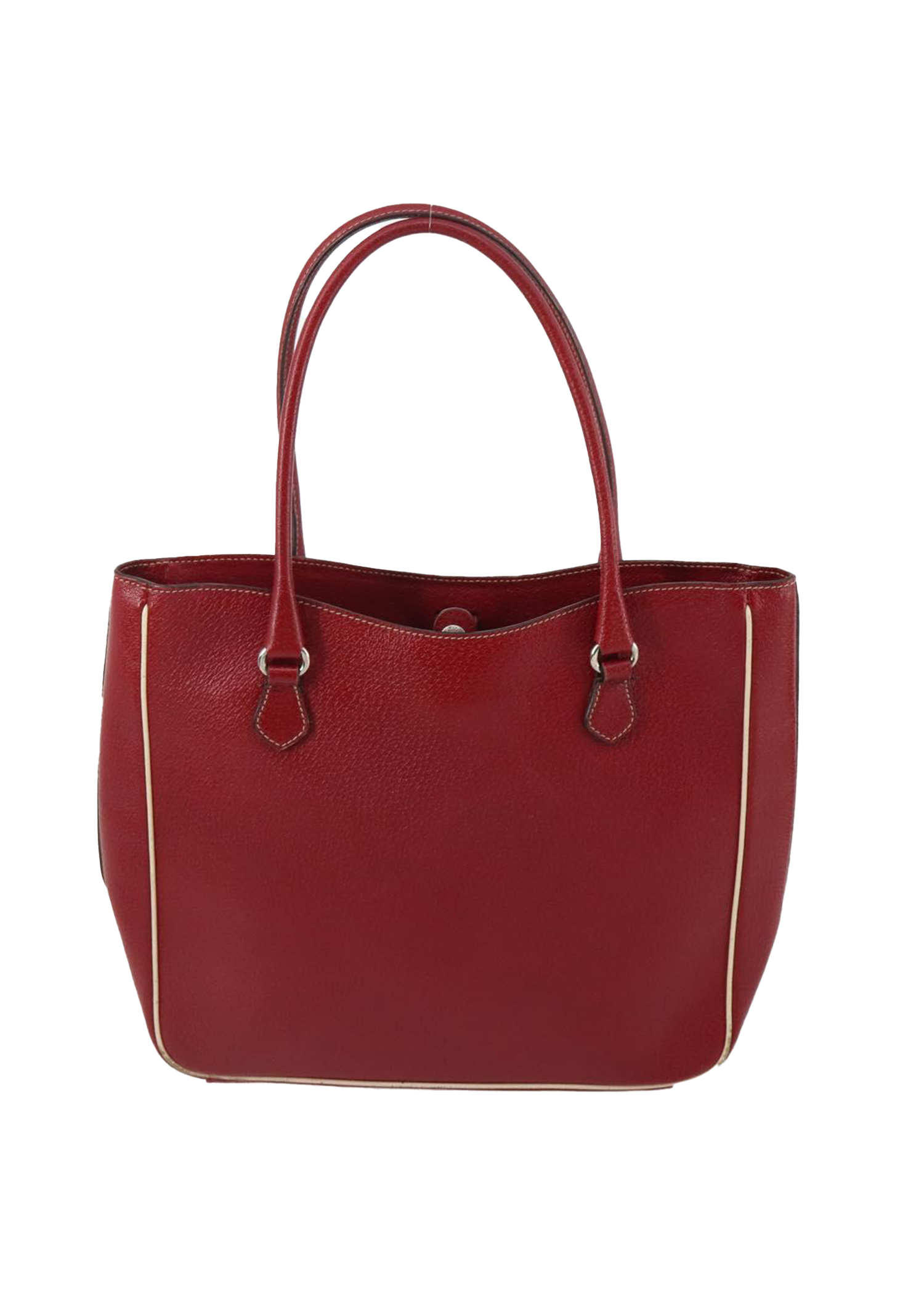 Prada Red Leather Tote