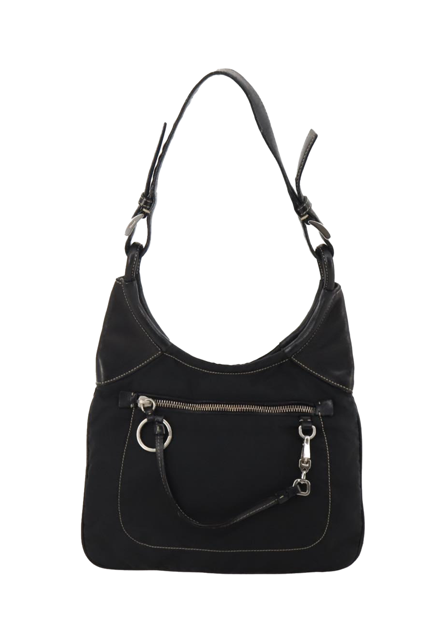 Prada Black Nylon Shoulder Bag