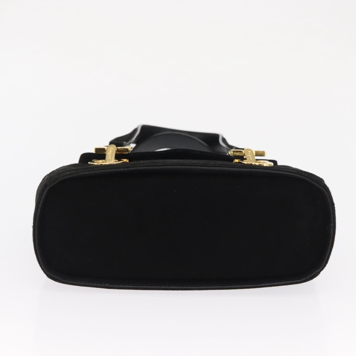 Ferragamo Black Suede Handbag