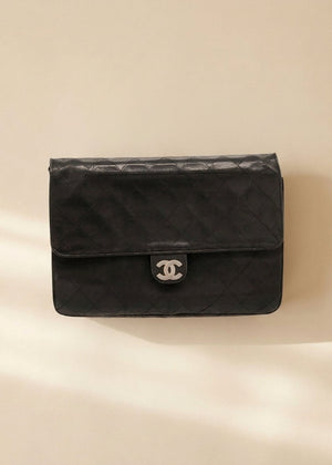 Chanel Black Quilted Leather Flap Bag