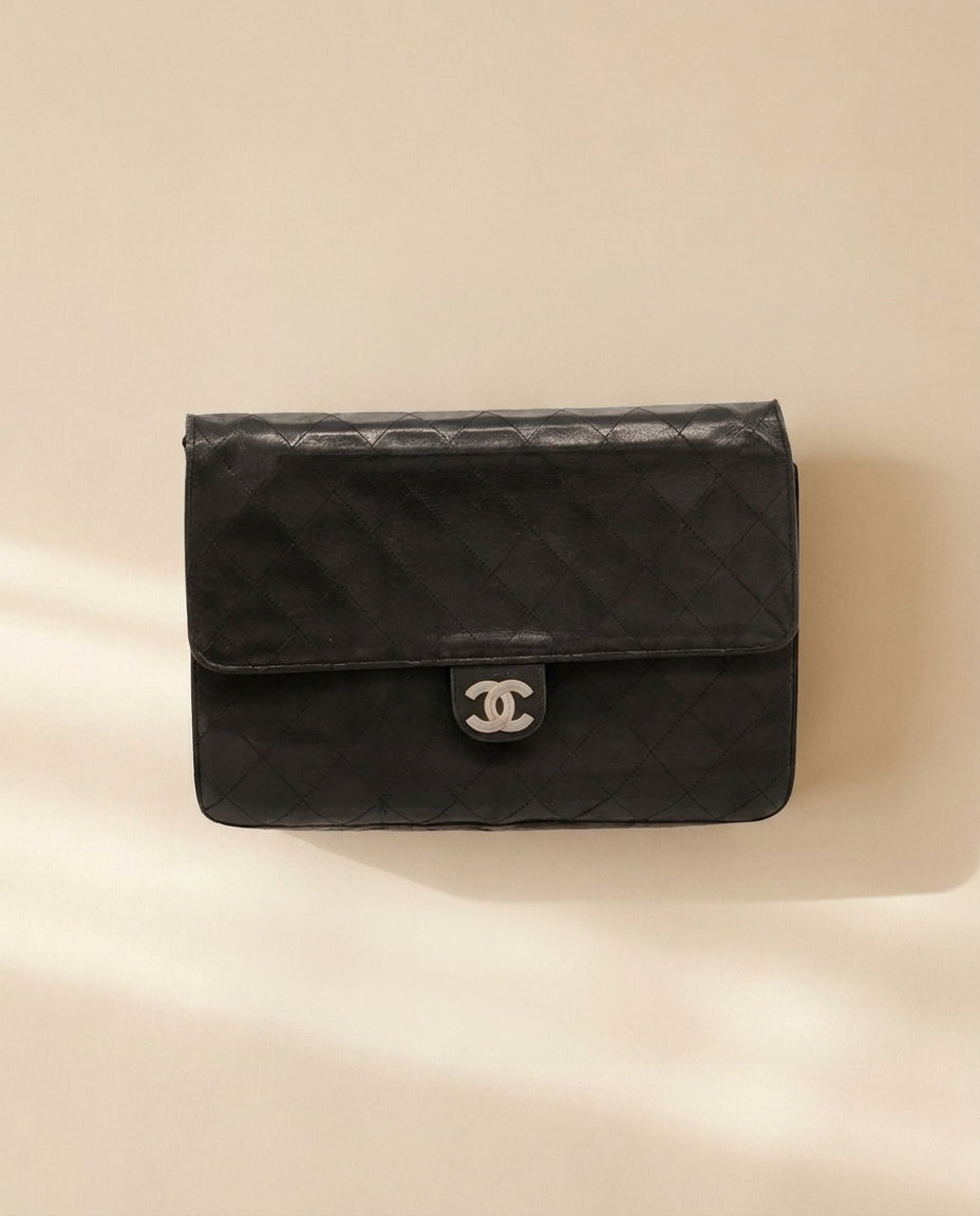 Chanel Black Quilted Leather Flap Bag