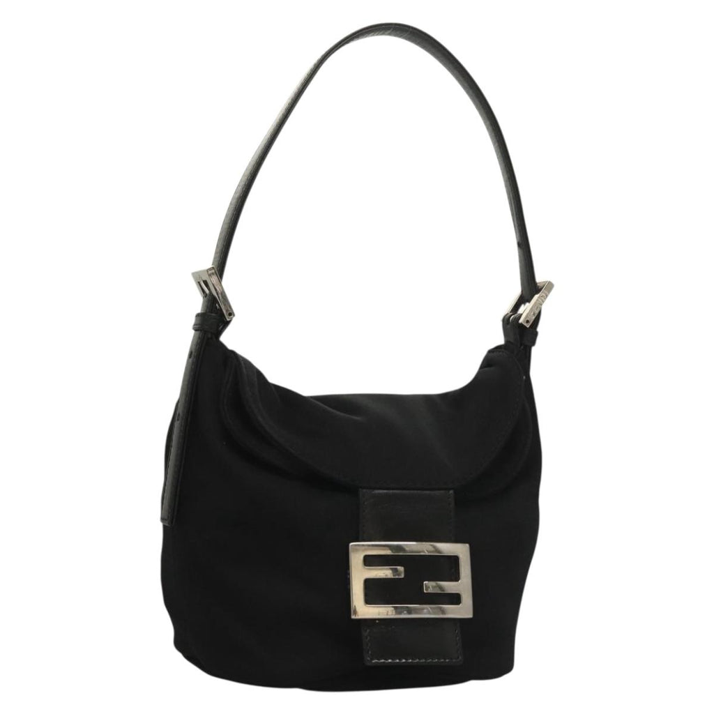 Fendi Black Rounded Baguette