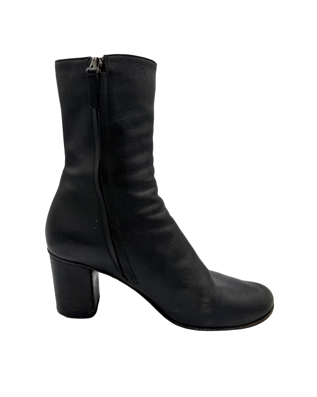 Chloe Black Studded Ankle Boots