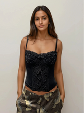Load image into Gallery viewer, Lace Black Corset
