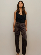 Load image into Gallery viewer, Ralph Lauren Brown Satin Joggers
