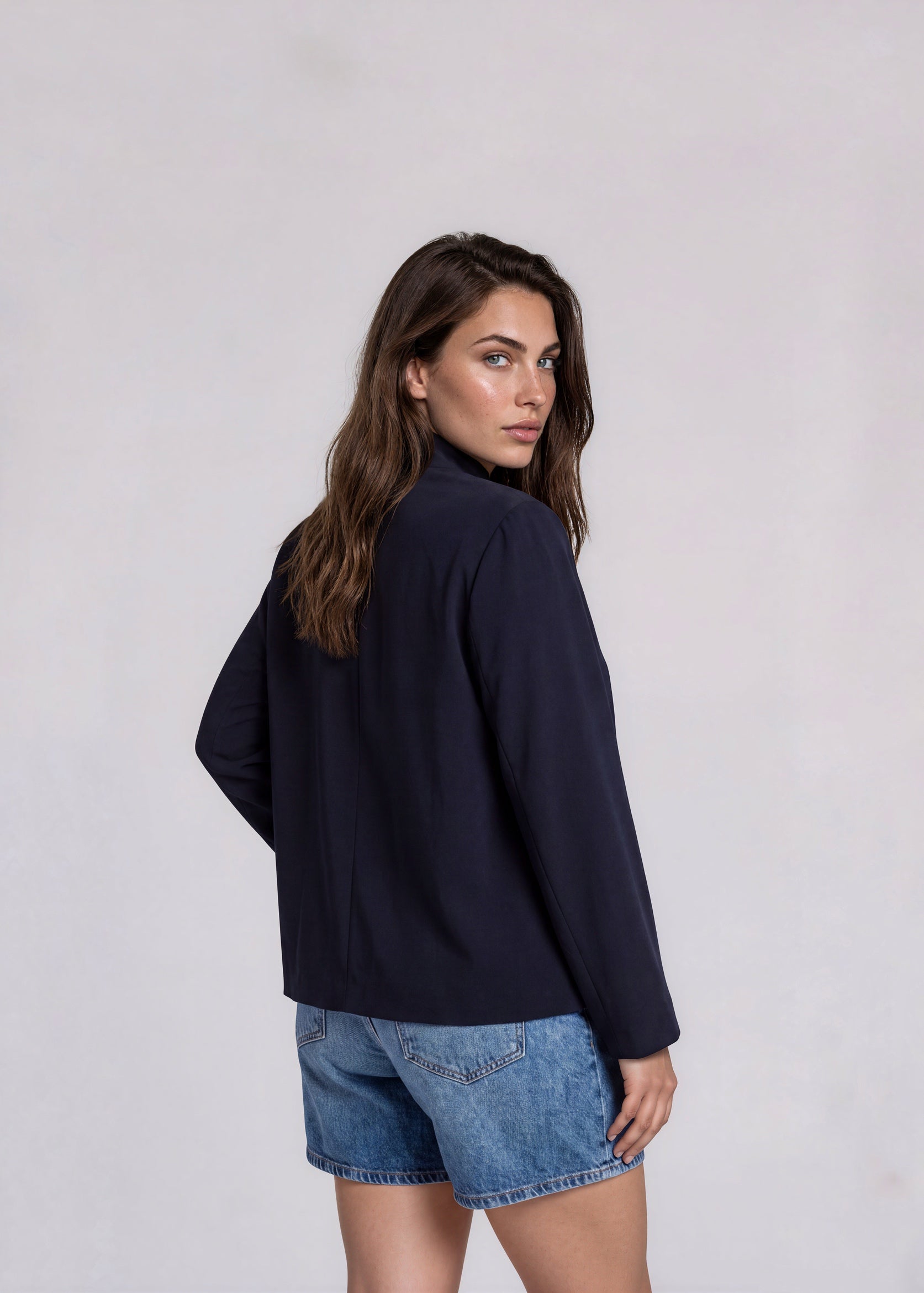 Armani Navy Short Jacket