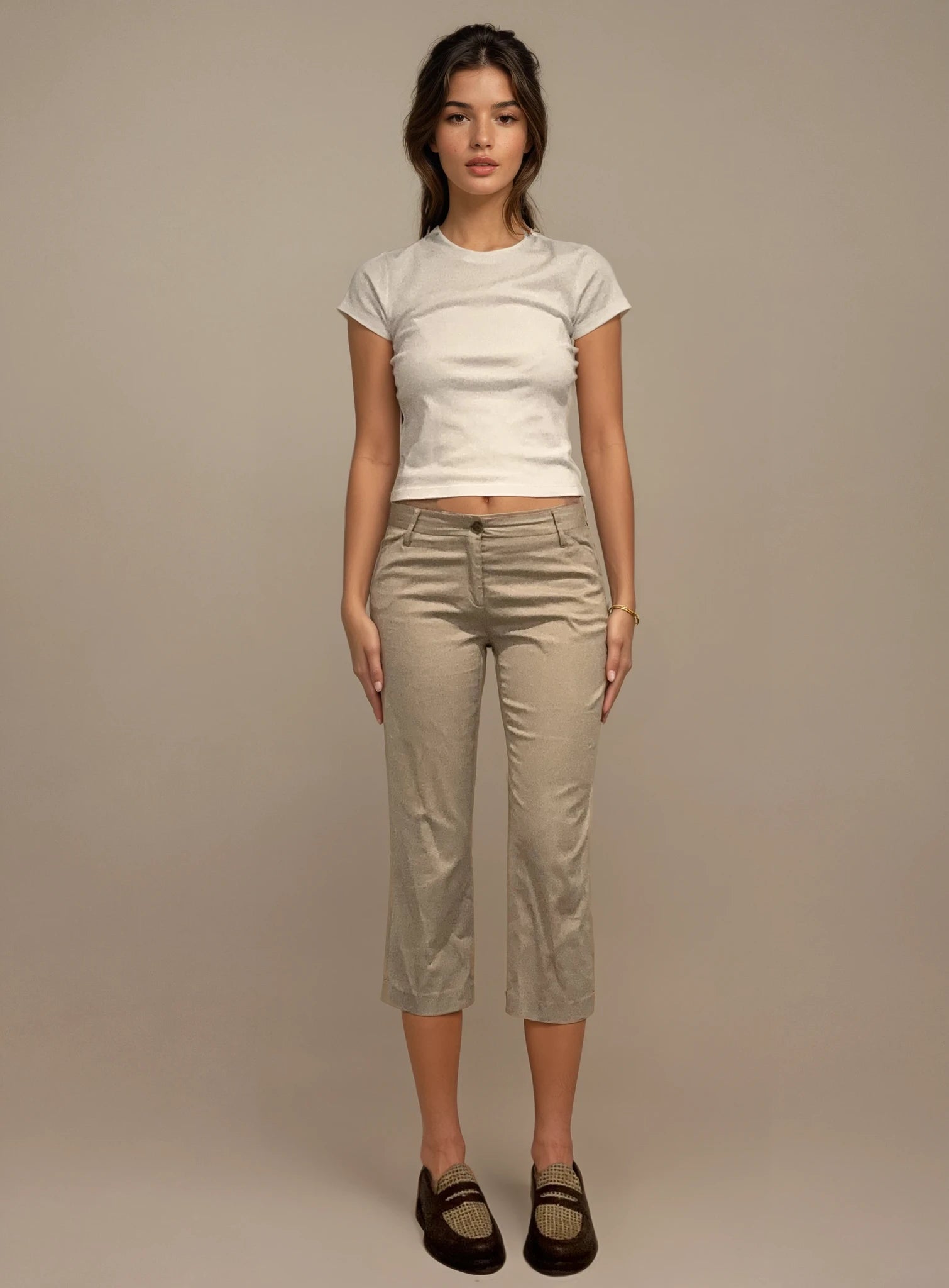 Barbara Bui Cream Capris