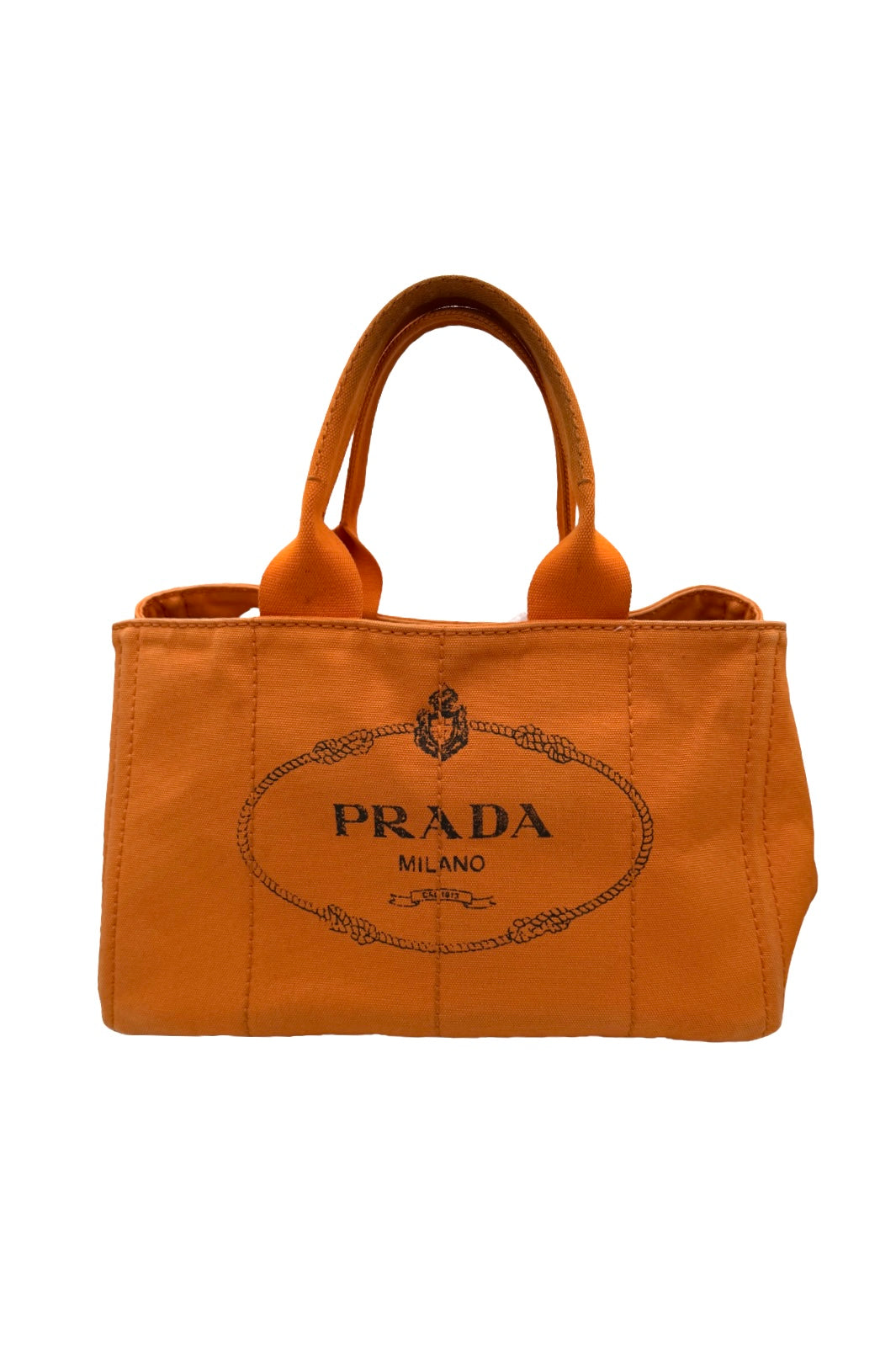Prada Orange Canapa Tote