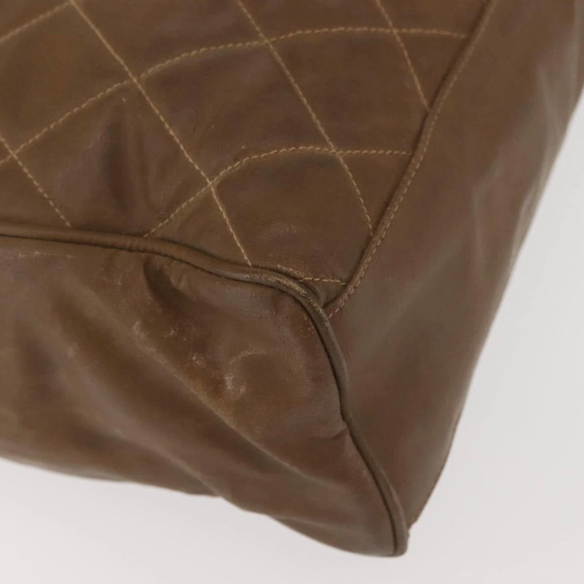 Chanel Brown Quilted Tote