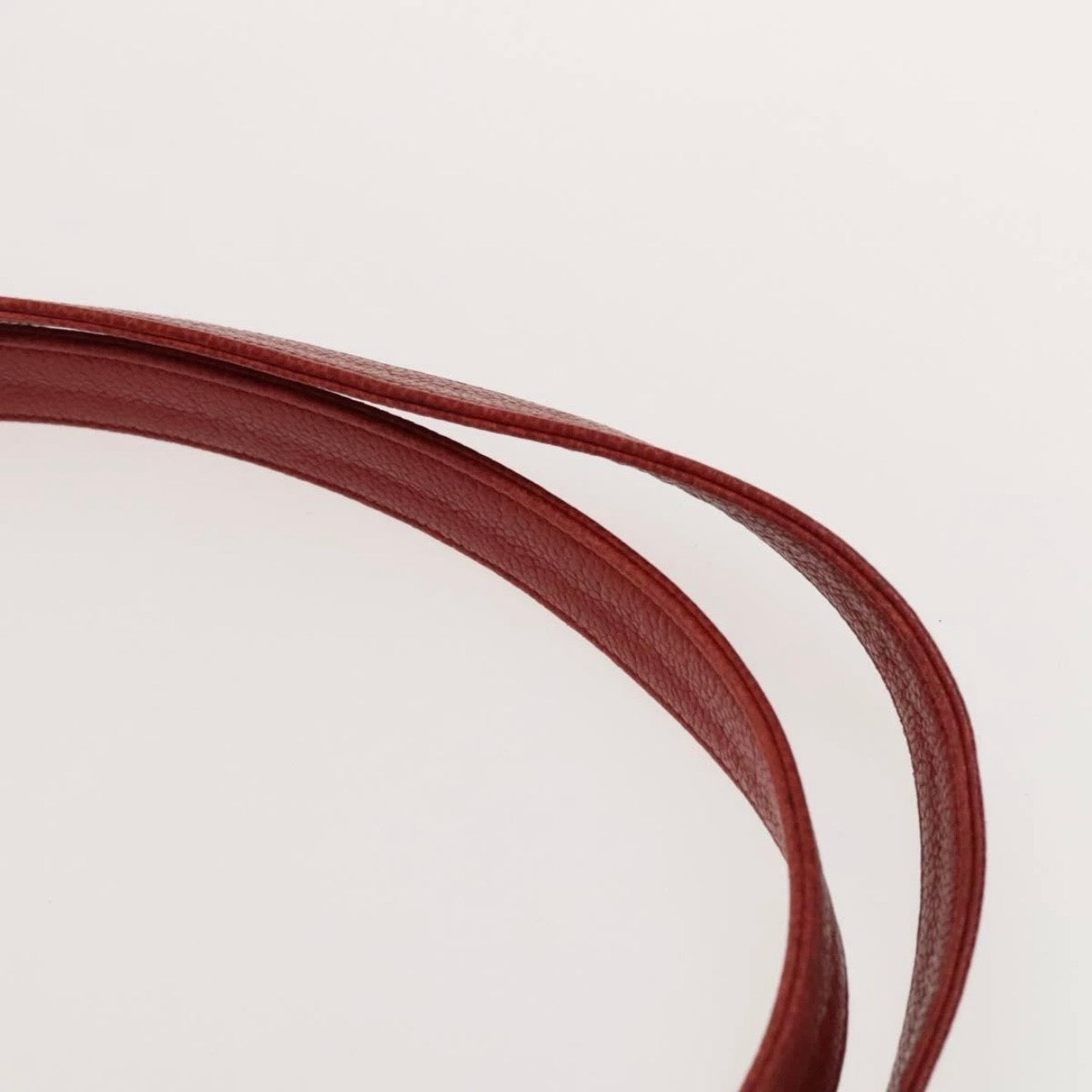 Chanel Red Leather Cutout Tote